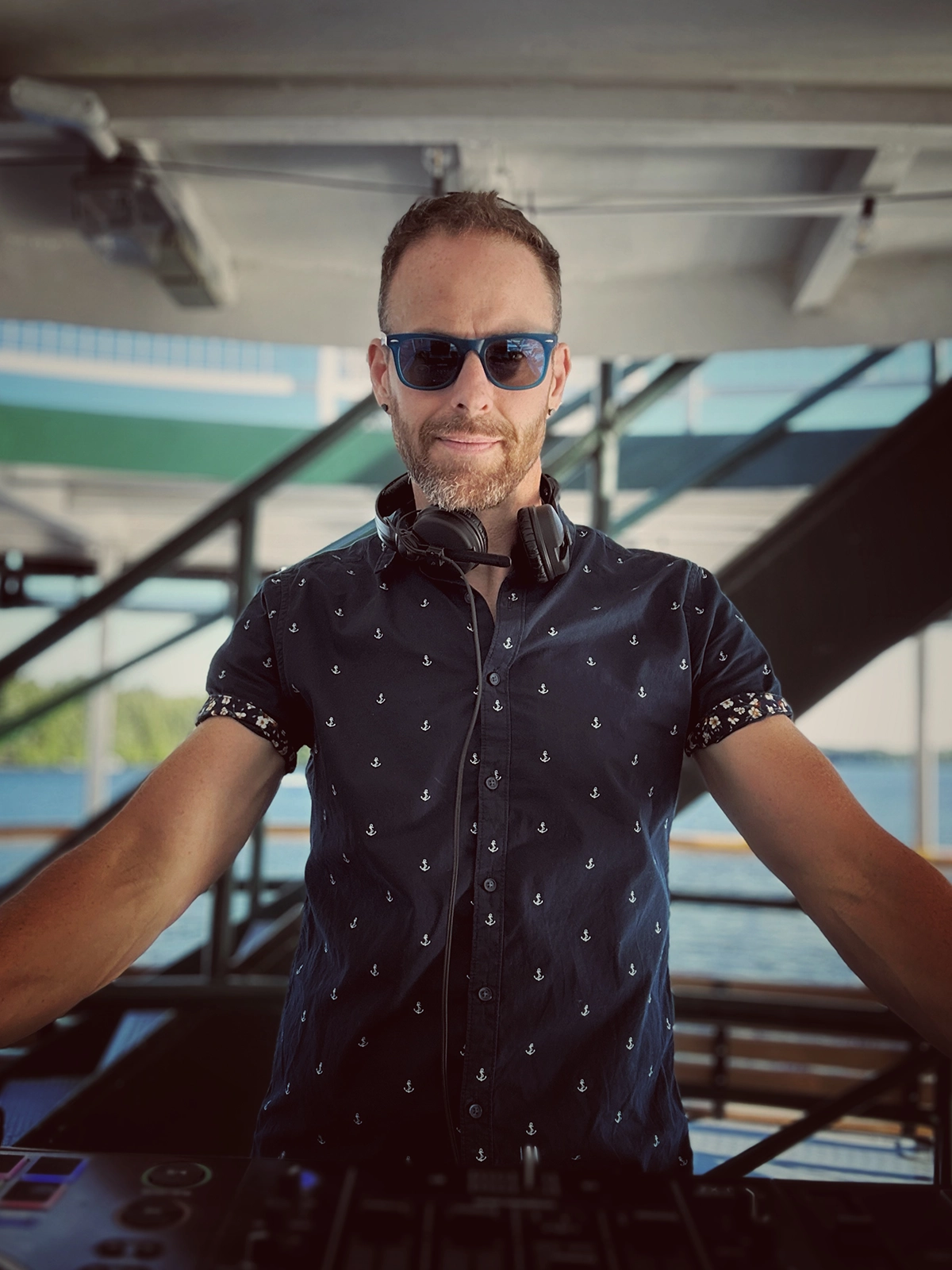 DJ Jamieson aboard the RMS Segwun for the UCA Ontario conference.